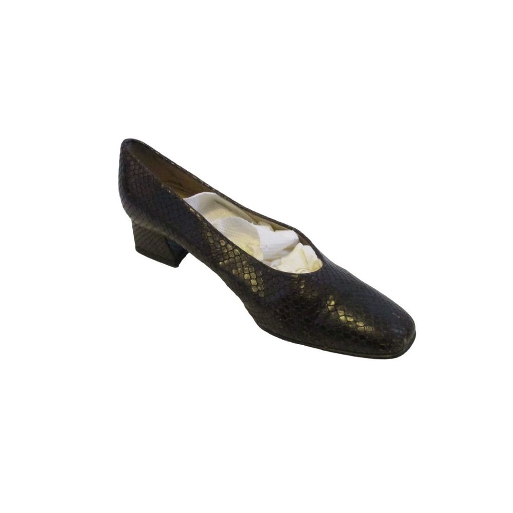 Etienne Aigner 'Sarah' Brown Python Snake Pumps - image 1